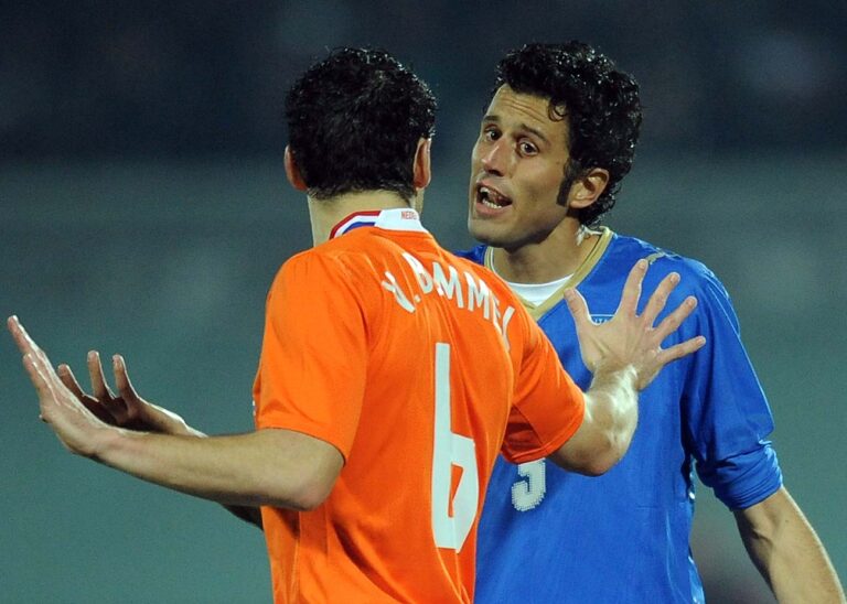 14 novembre 2009: Italia-Olanda 0-0, ultima partita in azzurro per Fabio Grosso