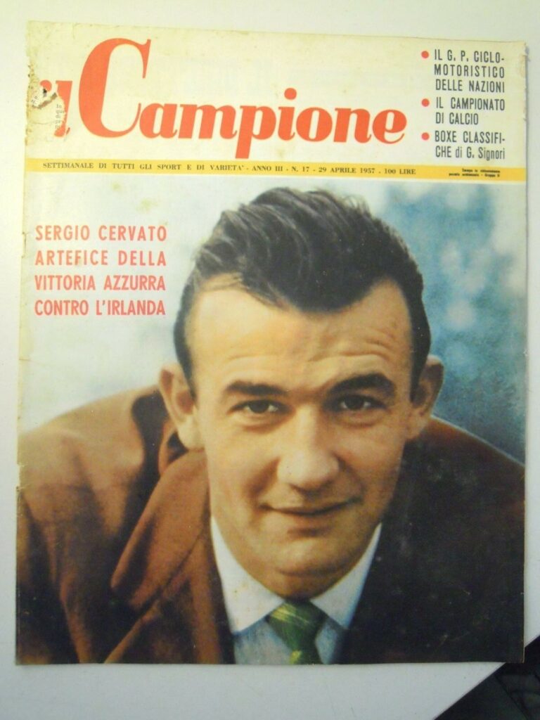 8 aprile 1951, debutto azzurro per Renzo Burini, Sergio Cervato e Arturo Silvestri