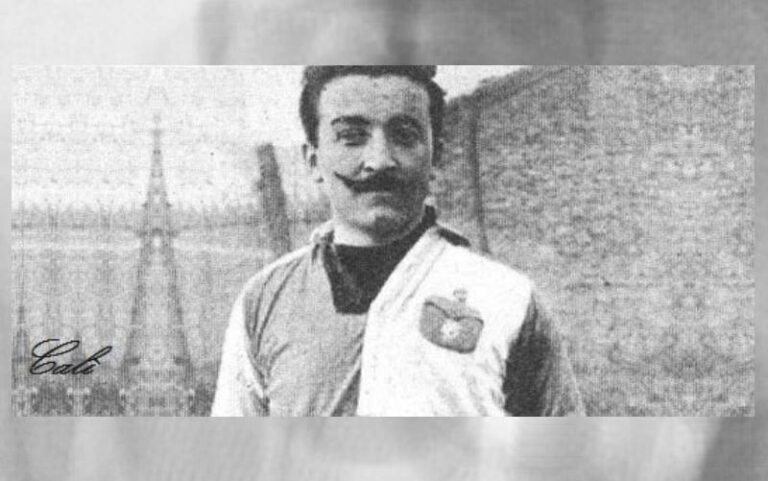 26 maggio 1910, seconda e ultima partita in Nazionale di Francesco Calì, primo capitano azzurro