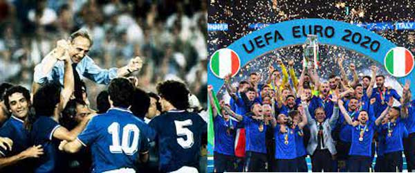 11 luglio, 1982 Italia-Germania Ovest 3-1. 2021 Inghilterra-Italia 2-3