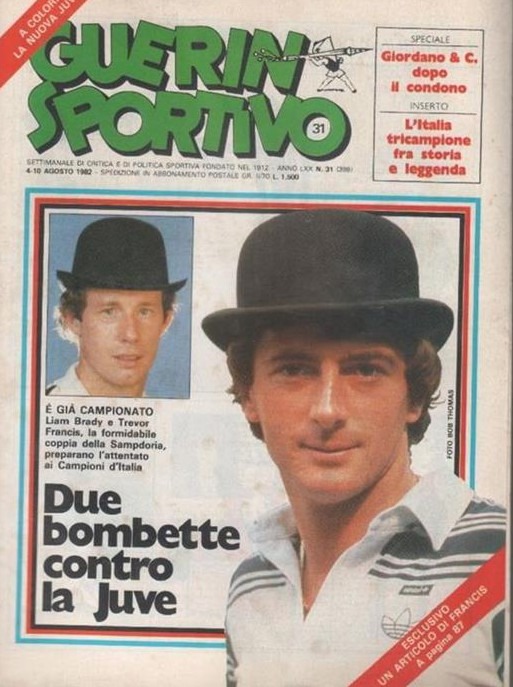 Trevor Francis sulla copertina del Guerin Sportivo