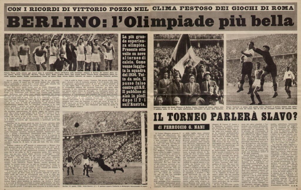 15 agosto 1936 italia campione olimpica