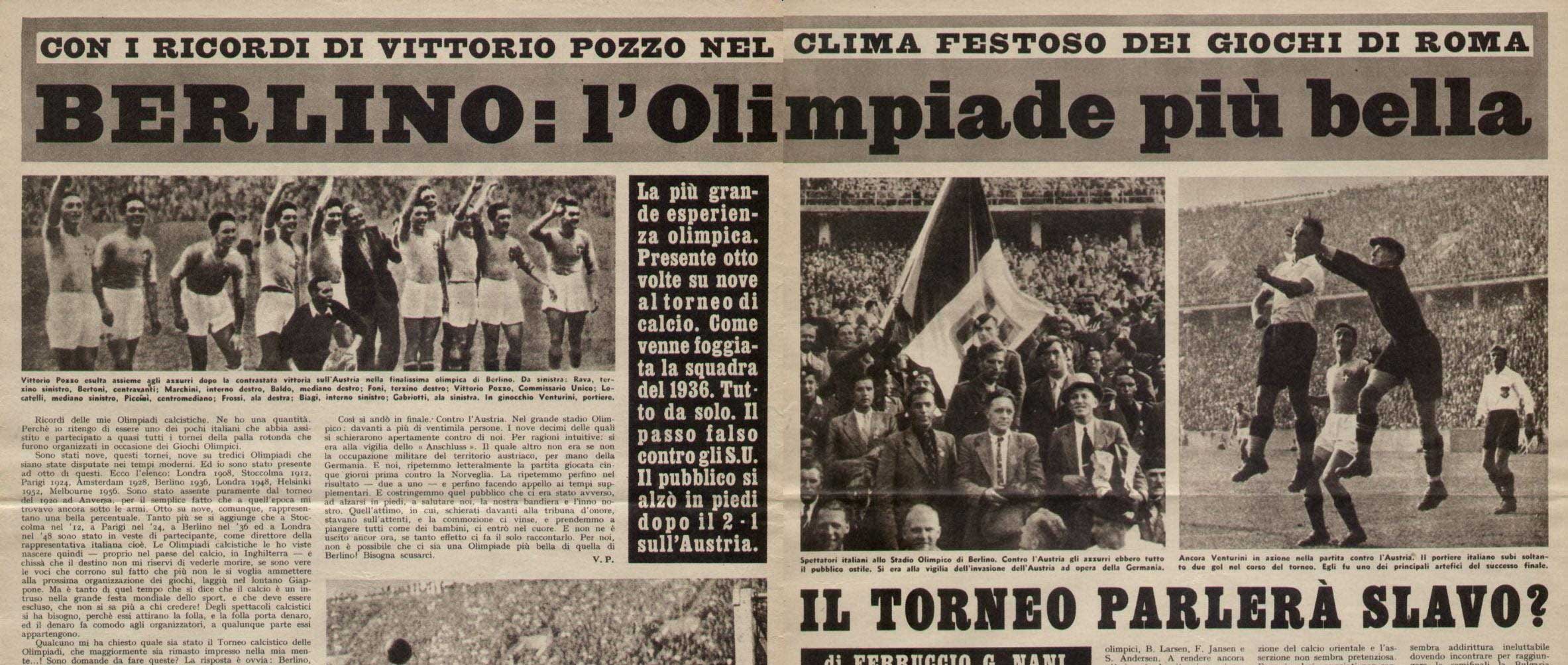 15 agosto 1936 italia campione olimpica