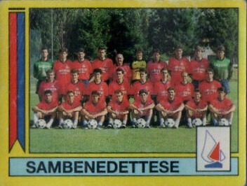 Sambenedettese album Panini 88-89