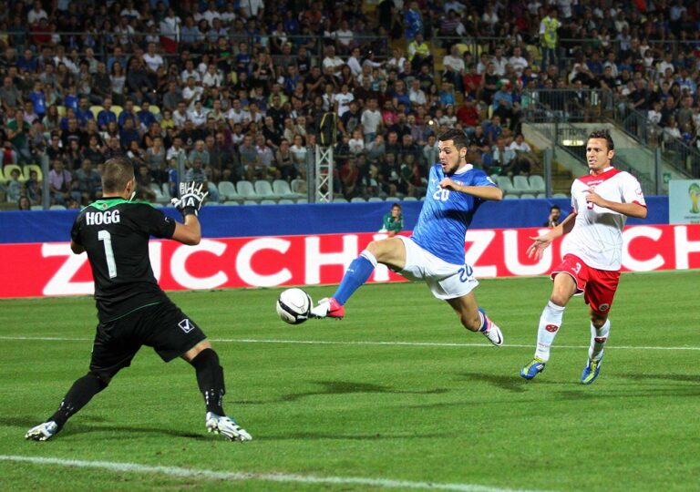11 settembre 2012, unico gol azzurro di Mattia Destro