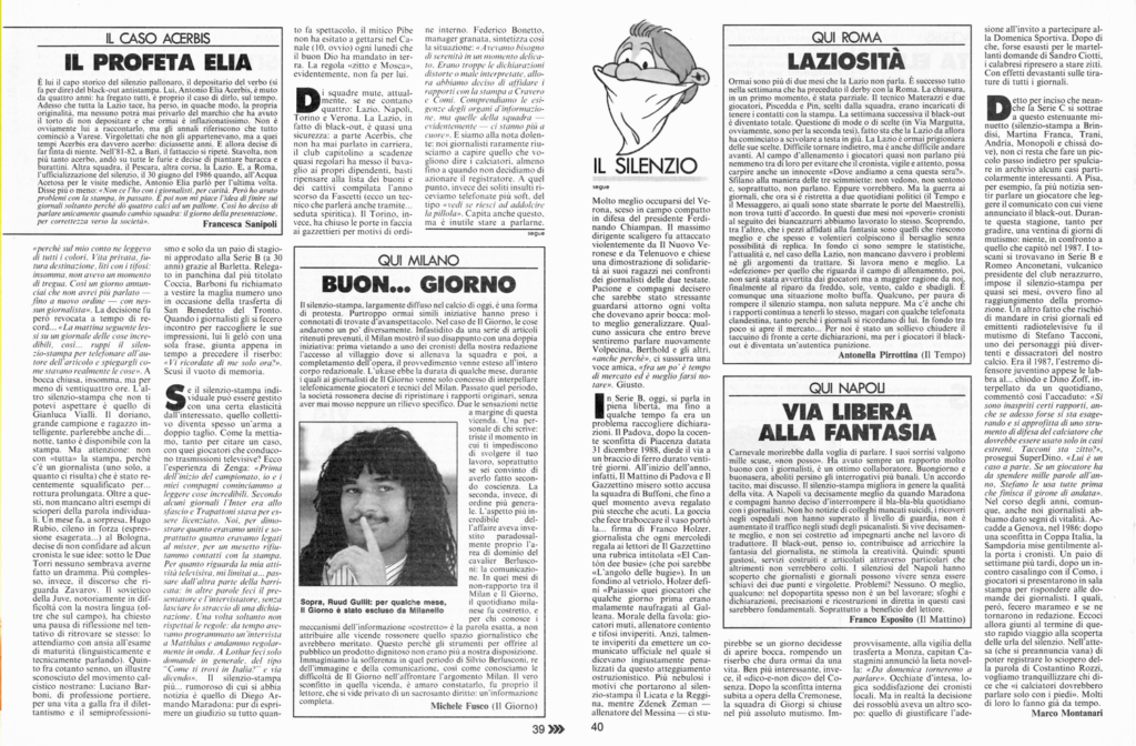 Guerin Sportivo 1989 12-13 Il Silenzio Stanca 39 40